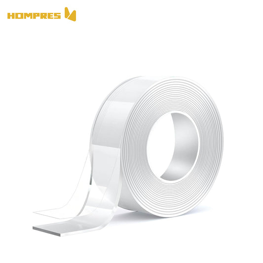 Hompres 両面テープ 魔法テープ 超強力 のり残らず 繰り返し はがせる 防水 強力 滑り止め 洗濯可能