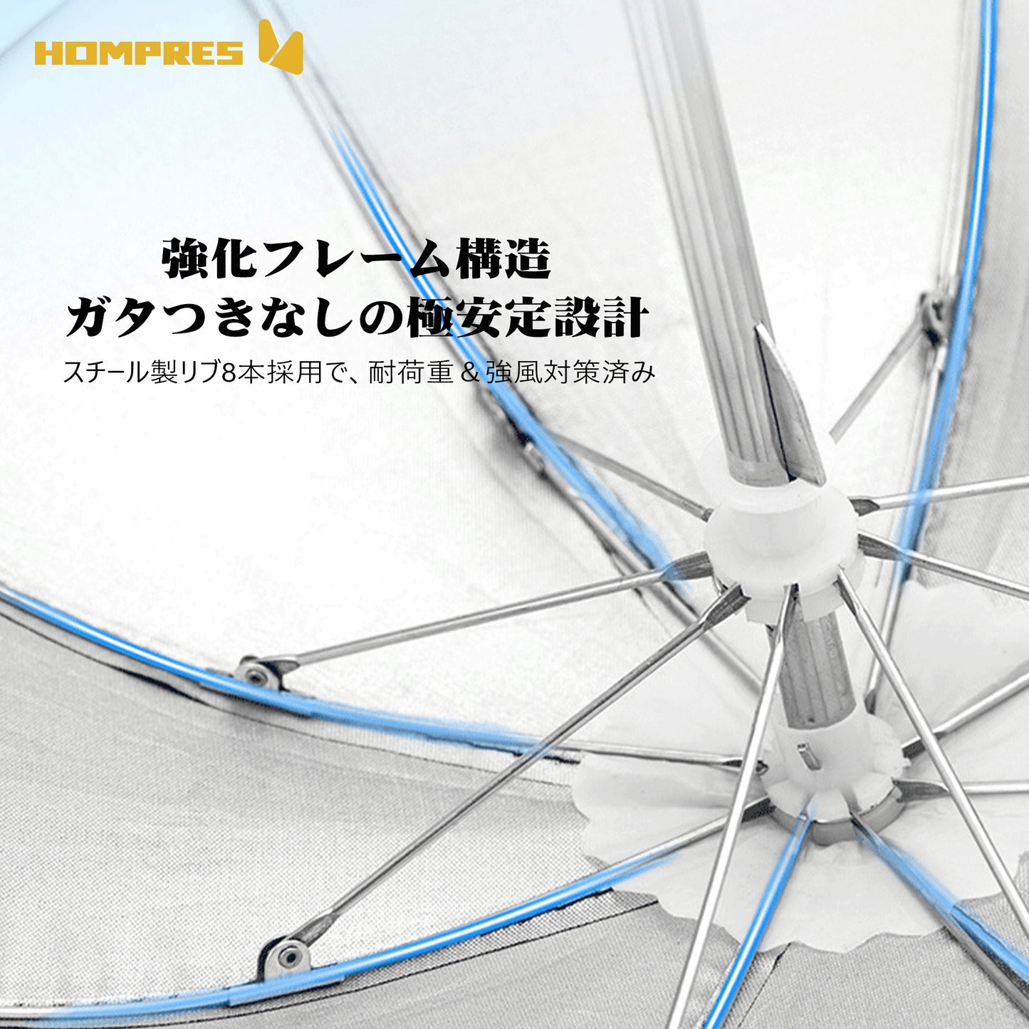 Hompres バイク スマホホルダー 傘付き 日除け 雨除け