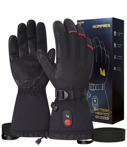 Hompres Heated Gloves for Men Women, 11.1V Rechargeable Electric Heated Work Gloves