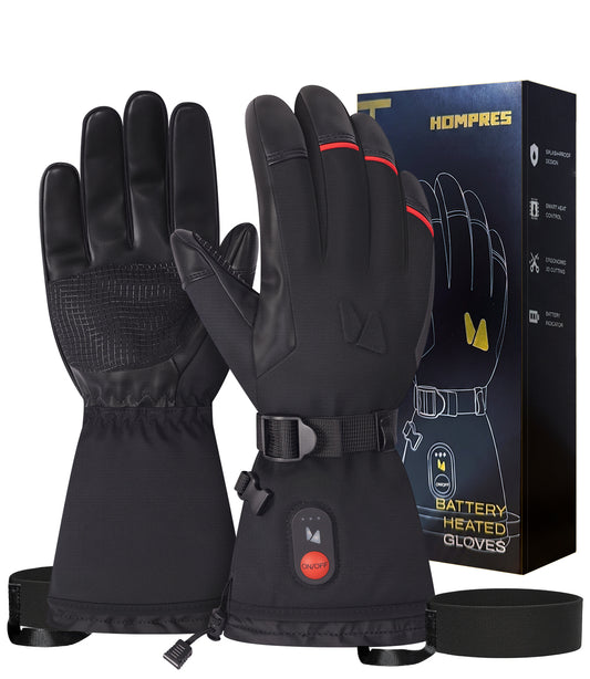 Hompres Heated Gloves for Men Women, 11.1V Rechargeable Electric Heated Work Gloves