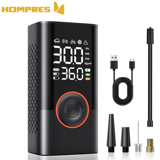 Hompres空気入れ，携帯型、超高速エアポンプ