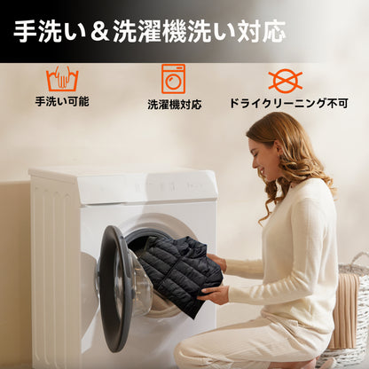 AVIDIA 電熱ベスト カーボンナノチューブ加熱 速暖 軽量で快適 4つエリア加熱