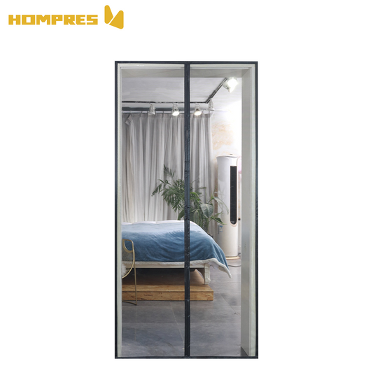 Hompresのれん，蚊よけ，穴を開けずに，磁石吸着