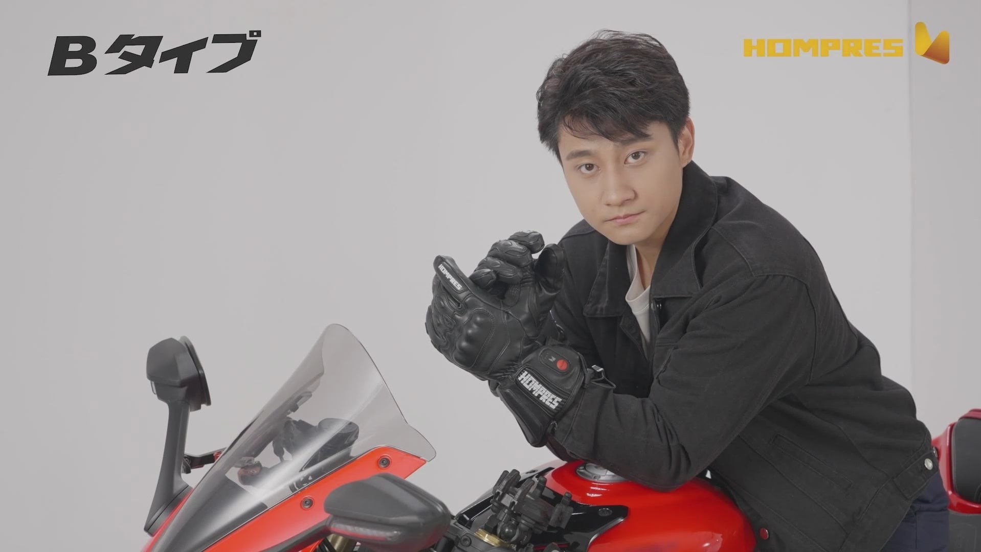 Hompres 2025年 電熱グローブ 全体PU革電熱グローブ 11.1V両面